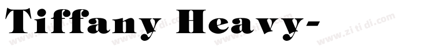 Tiffany Heavy字体转换